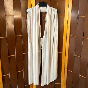 Pas de calais tie front knit and silk mixed scarf. NWT.